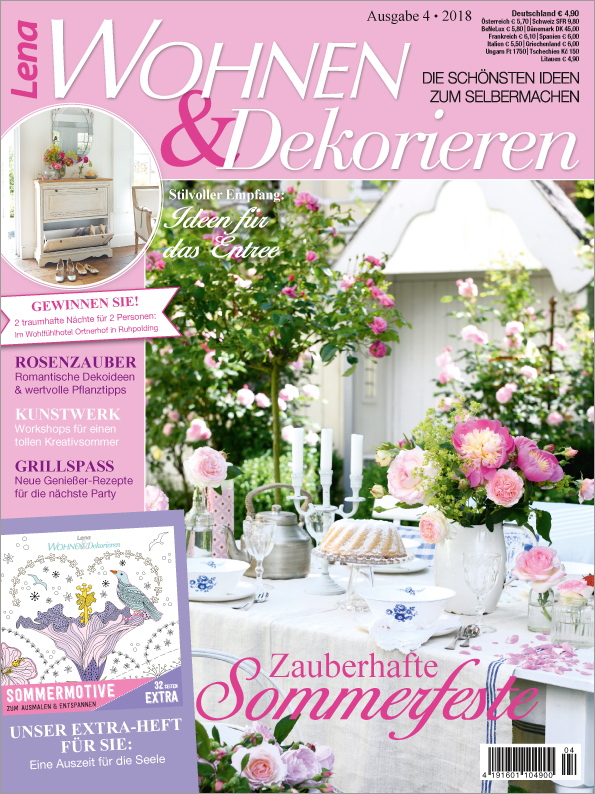 Magazin Produktbild: Lena Wohnen & Dekorieren Nr. 4/2018 - Zauberhafte Sommerfeste