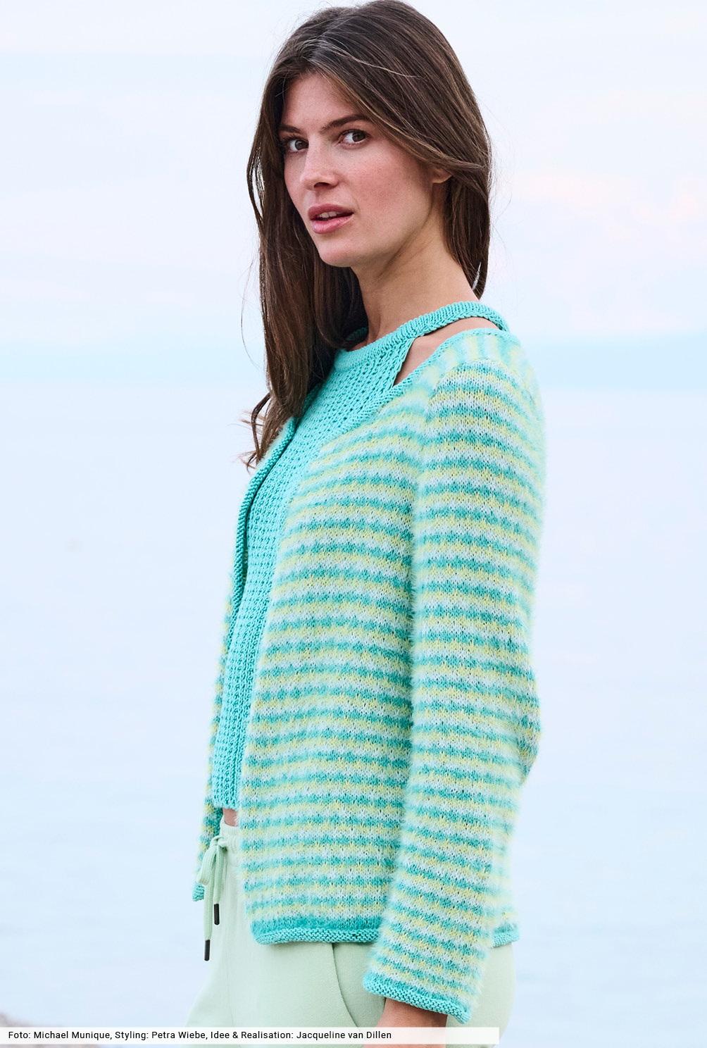 Modellansicht Bild 3: Twinset aus Top und Jacke