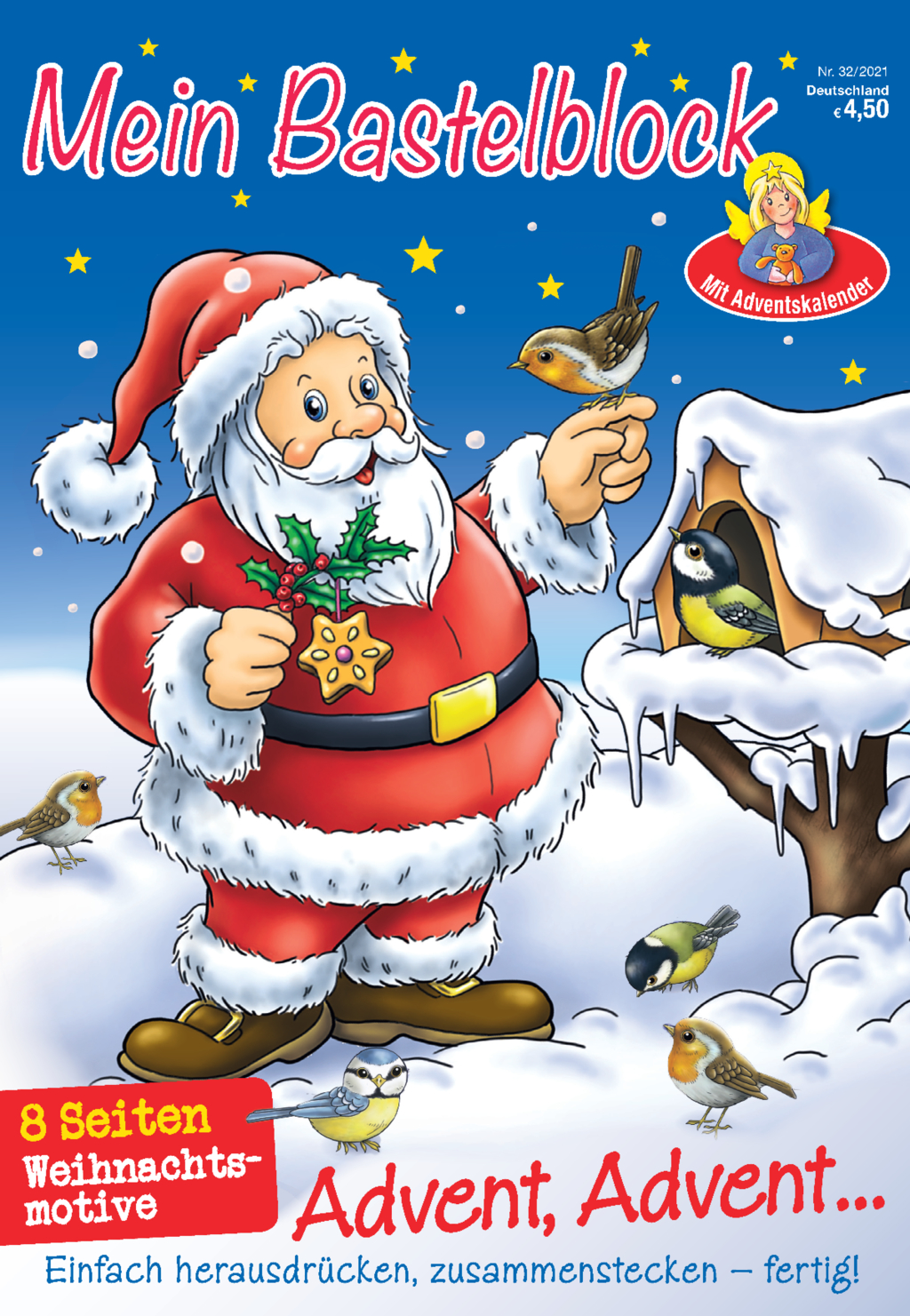 Mein Bastelblock Nr. 32/2021 - Advent, Advent Magazin Produktbild: Mein Bastelblock Nr. 32/2021 - Advent, Advent