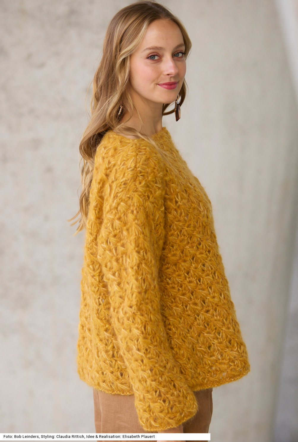 Modellansicht Bild 4: Pulli im Schlingenmuster