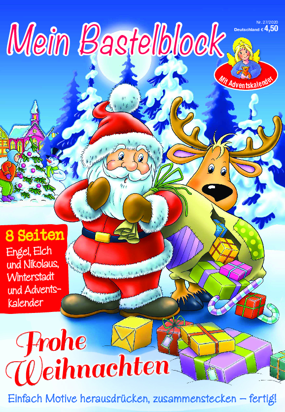 Mein Bastelblock Nr. 27/2020 - Weihnachten Magazin Produktbild: Mein Bastelblock Nr. 27/2020 - Weihnachten