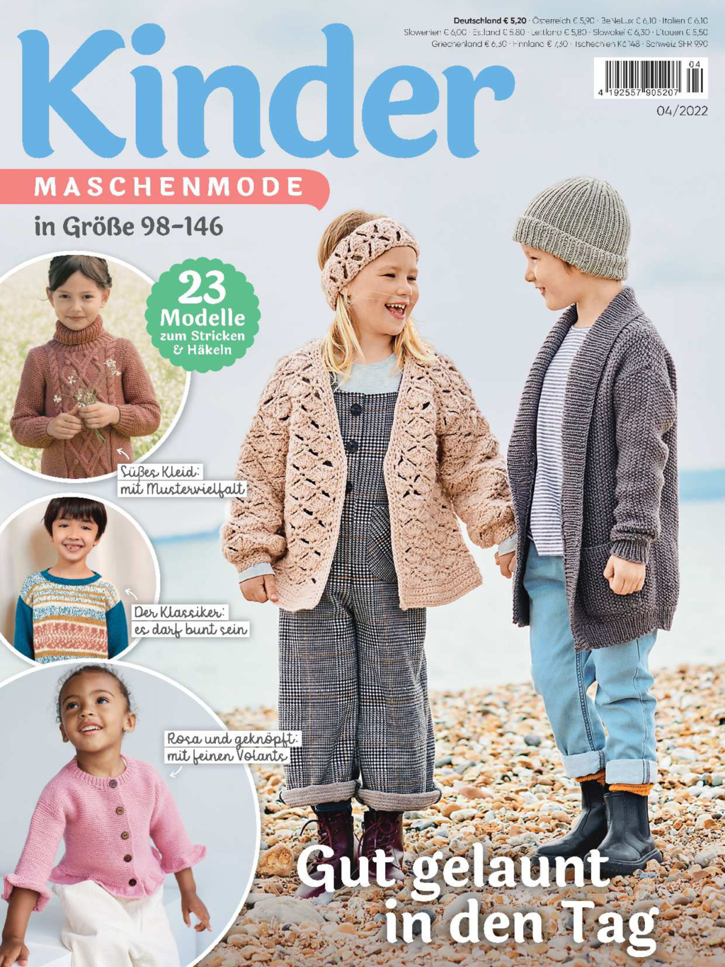 Kinder Maschenmode 4/2022 - Gut gelaunt in den Tag Magazin Produktbild: Kinder Maschenmode 4/2022 - Gut gelaunt in den Tag