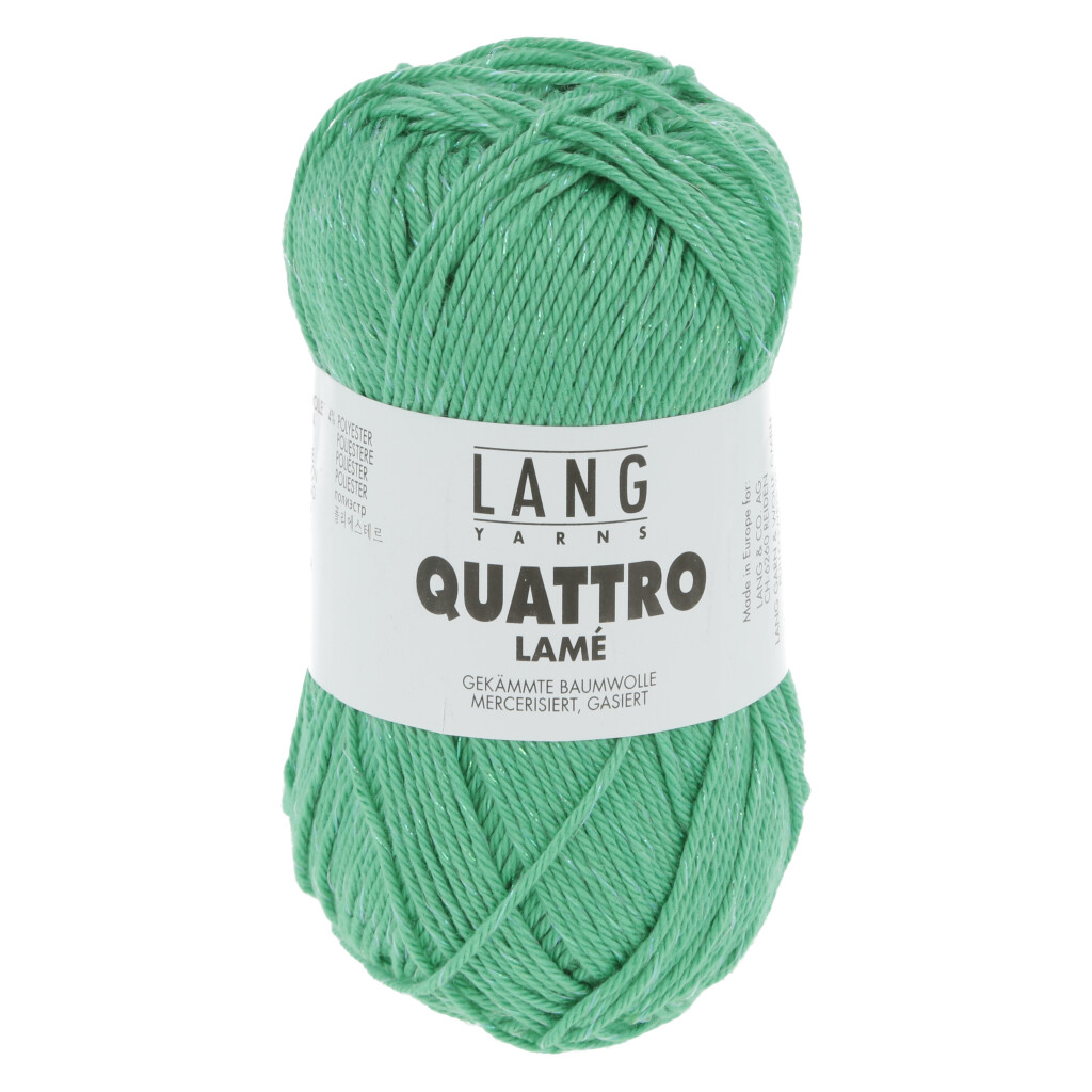 Garnbild LANGYARNS QUATTRO LAMÉ Grün Nr. 0017