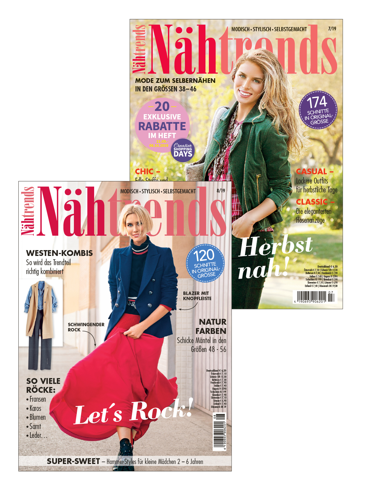 Näh-Bundle NBu11/21: Nähtrends 07/2019 + Nähtrends 08/2019 Näh-Bundle NBu11/21: Nähtrends 07/2019 + Nähtrends 08/2019