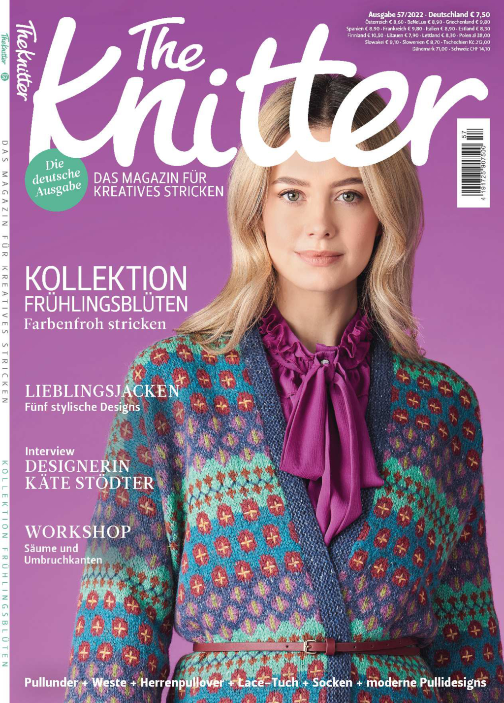 Magazin Produktbild: The Knitter 57/2022 - Kollektion Frühlingsblüten