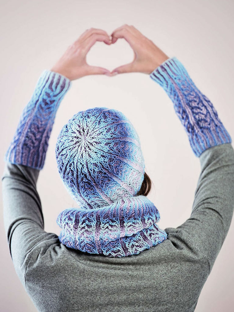 Woolly Hugs Accessoires-Set "Ice-Look" in herrlich kühlen Farben