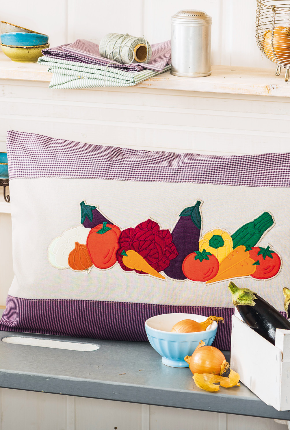 Modellansicht Bild 12: Genähte und bestickte Küchenhelfer, Accessoires und Deko-Objekte im Gemüsedesign