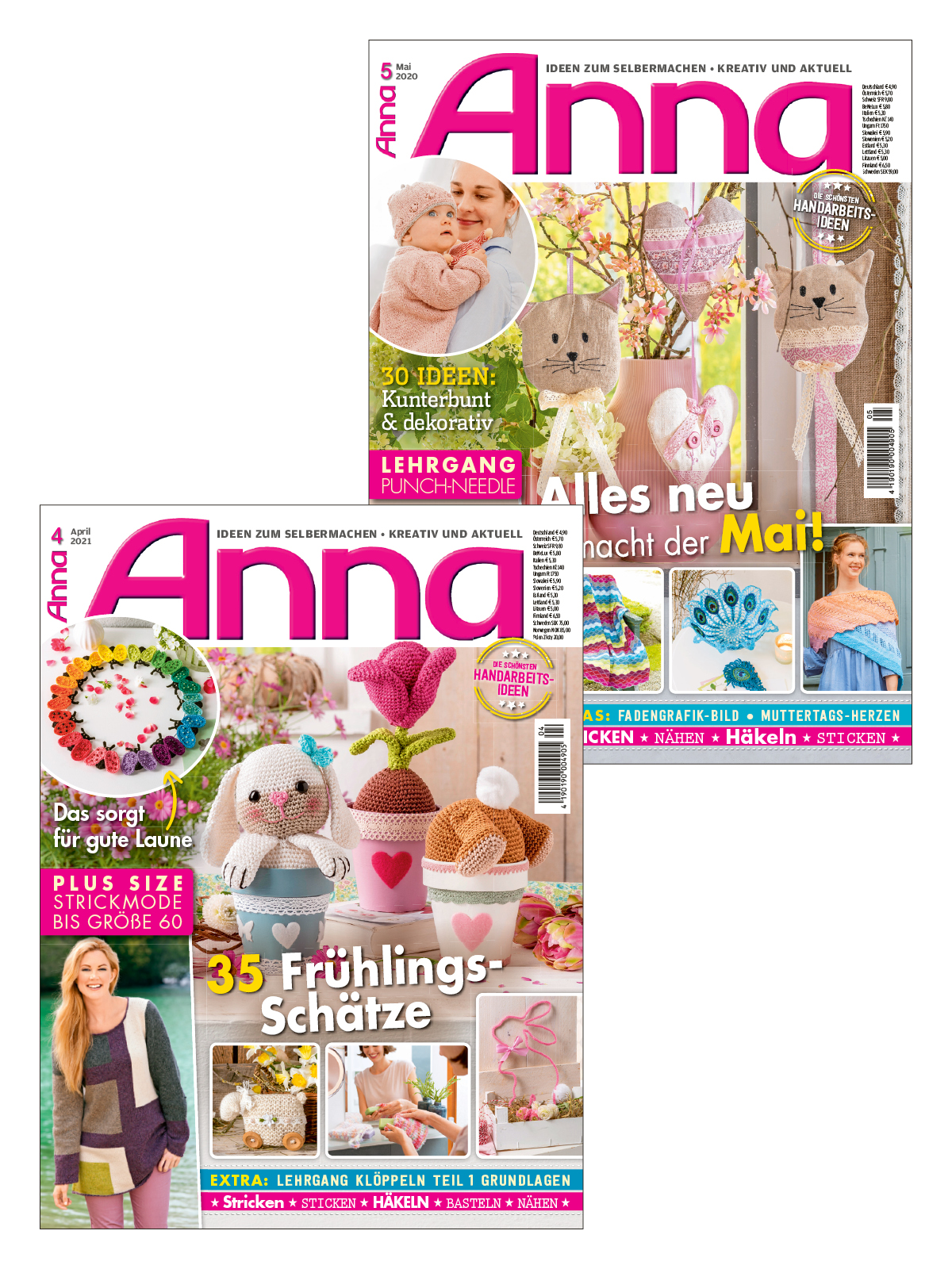 Handarbeits Bundle HaB09/22: Anna 04/2021 + Anna 05/2020