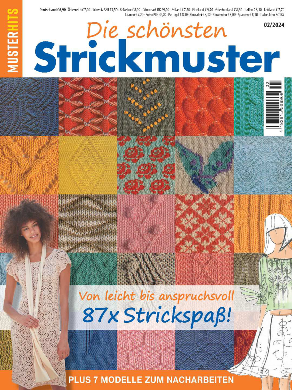 Muster-Hits 2/24 - Die schönsten Strickmuster Magazin Produktbild: Muster-Hits 2/24 - Die schönsten Strickmuster