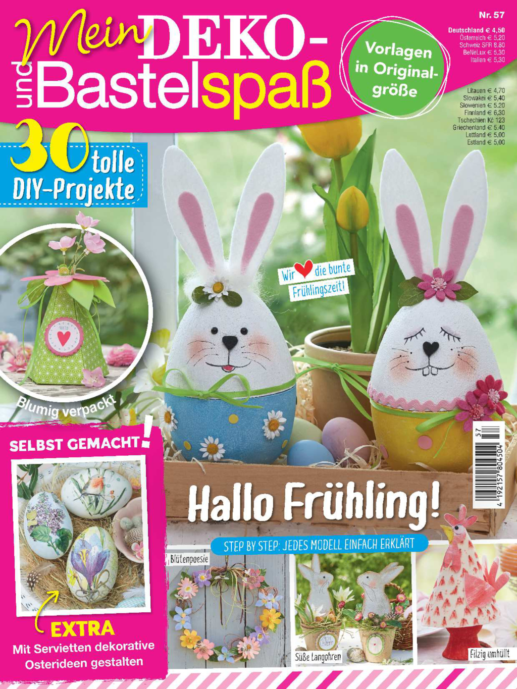 Mein Deko- und Bastelspaß Nr. 57/2025 - Hallo Frühling! Magazin Produktbild: Mein Deko- und Bastelspaß Nr. 57/2025 - Hallo Frühling!