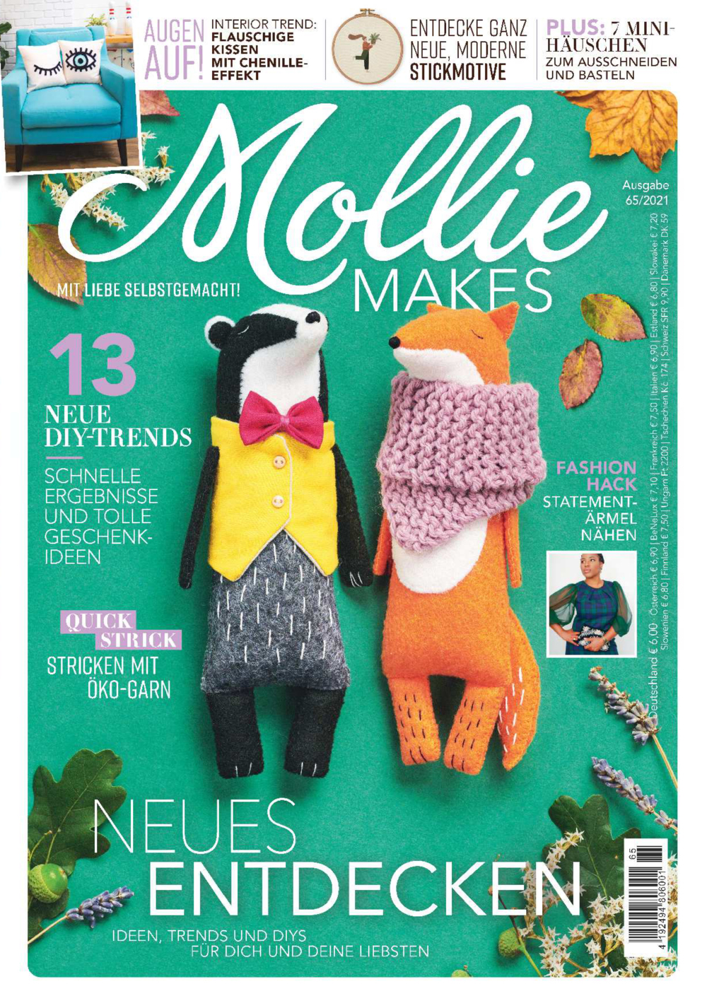 Magazin Produktbild: Mollie Makes Nr. 65/2021 - Neues entdecken