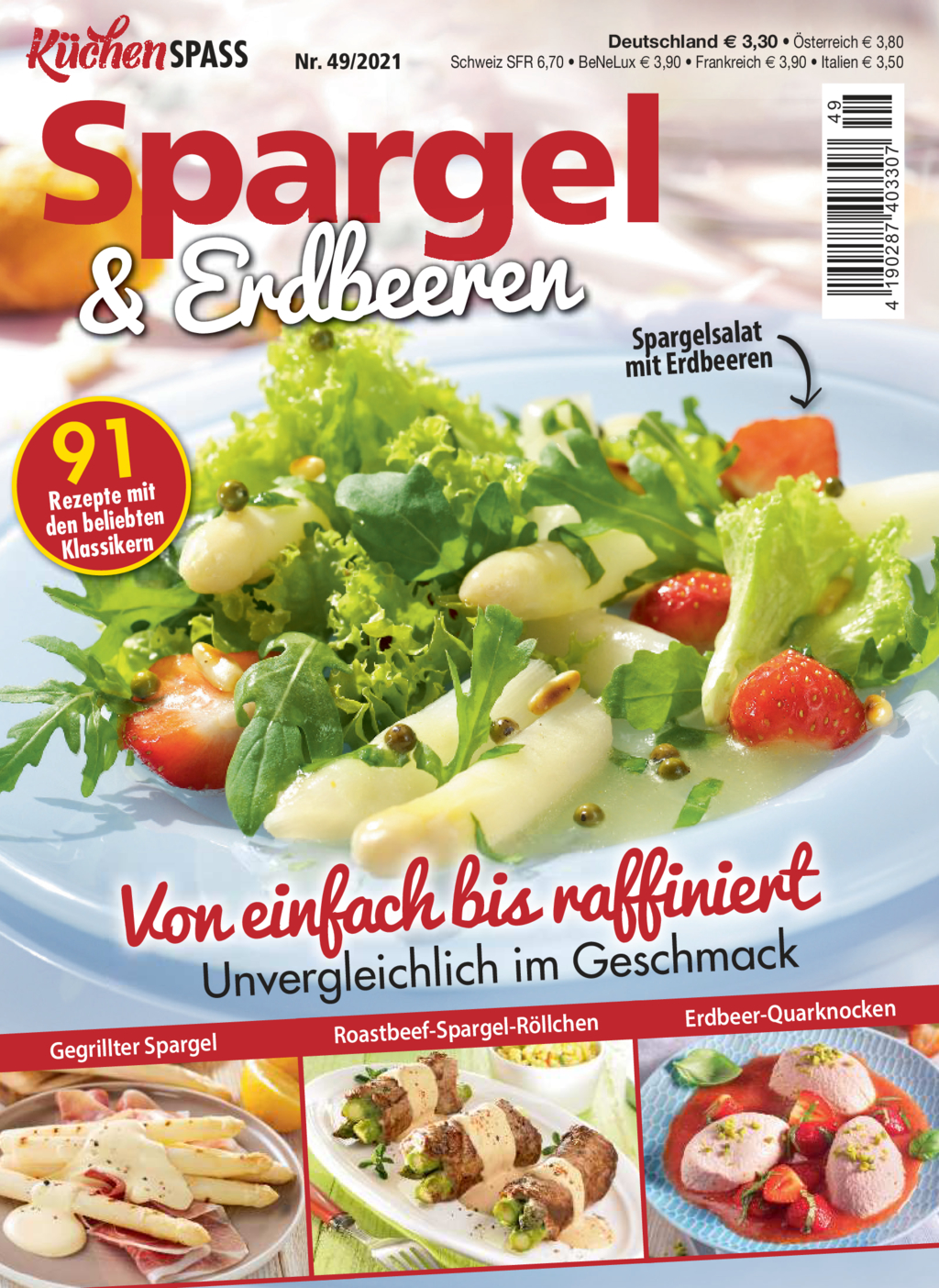 Magazin Produktbild: KüchenSPASS 49/2021 - Von einfach bis raffiniert
