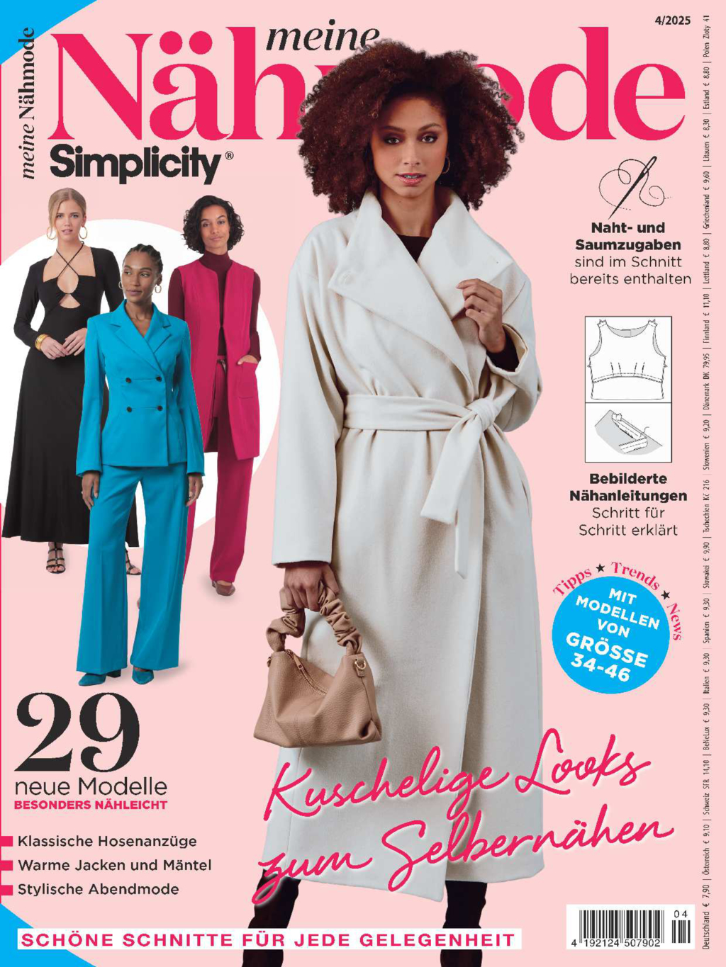 Magazin Produktbild: Meine Nähmode 04/2025 - Kuschelige Looks zum Selbernähen