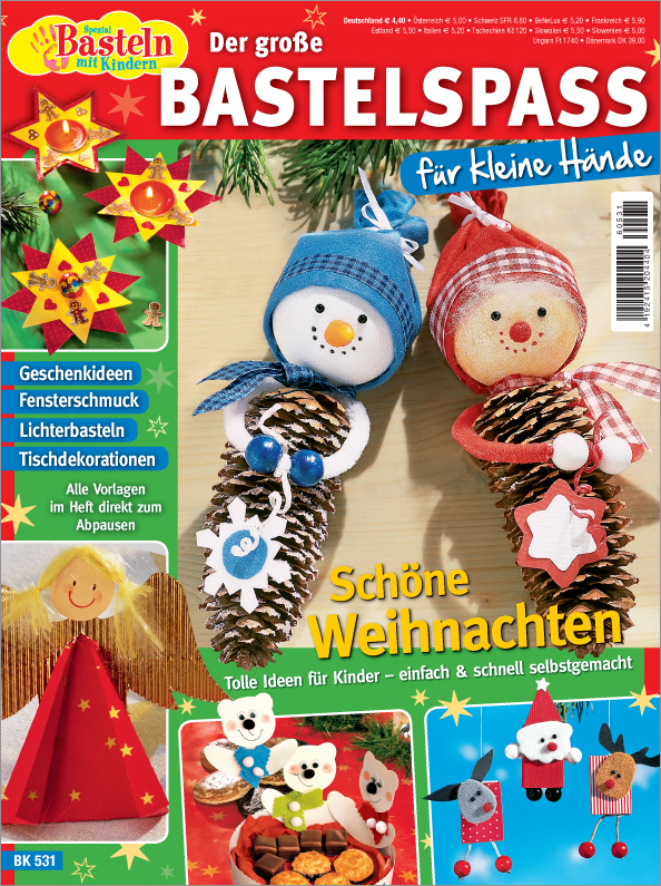 Magazin Produktbild: Basteln mit Kindern Spezial BK531- Der gr. Bastelspass für kleine Hände - Schöne Weihna