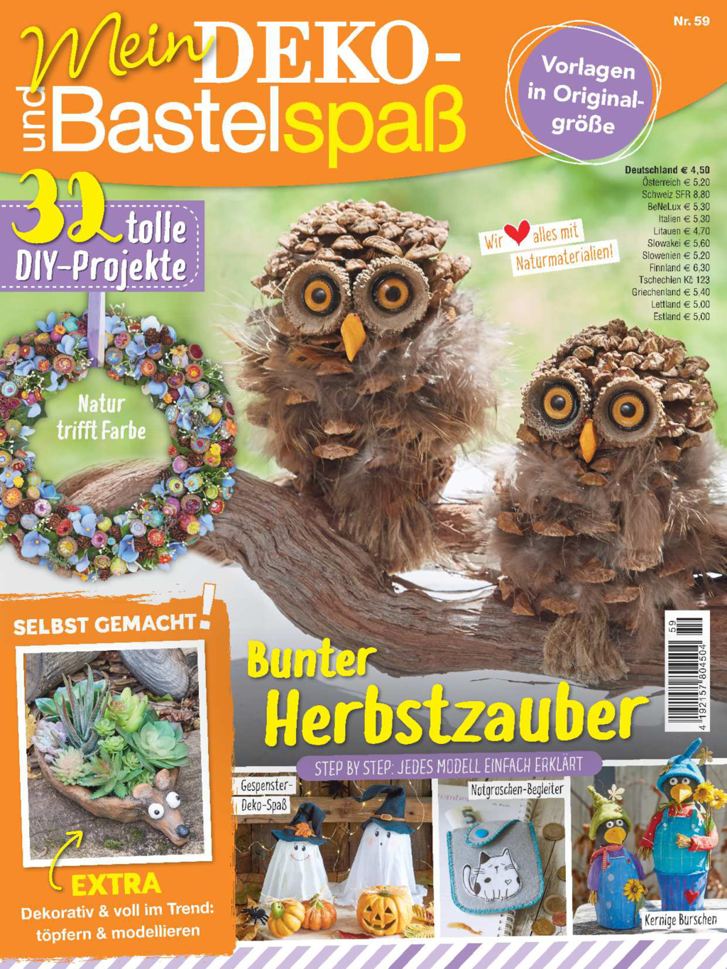 Magazin Produktbild: Mein Deko- und Bastelspaß Nr. 59/2025 - Bunter Herbstzauber