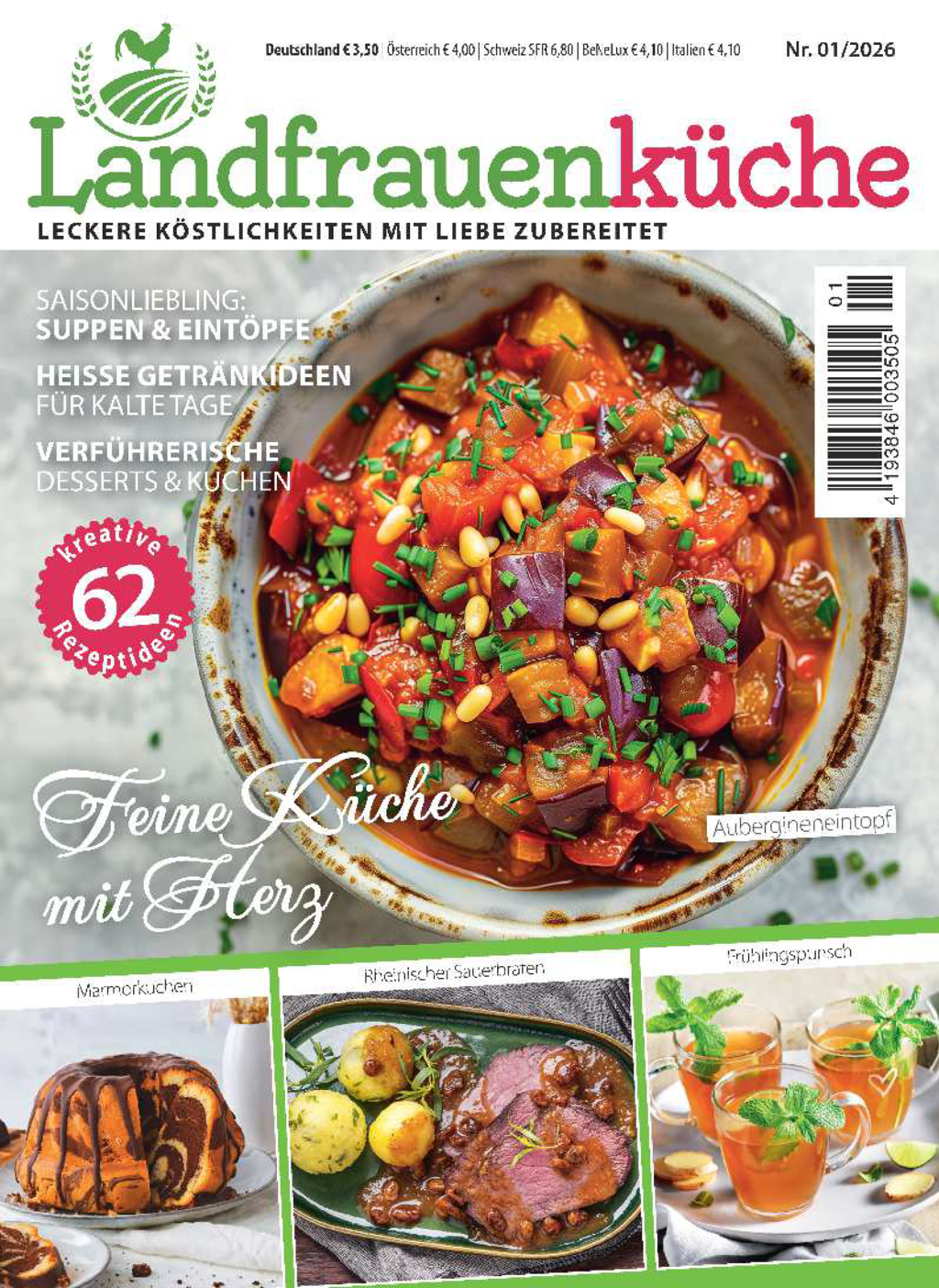 Magazin Produktbild: Landfrauenküche 1/2026