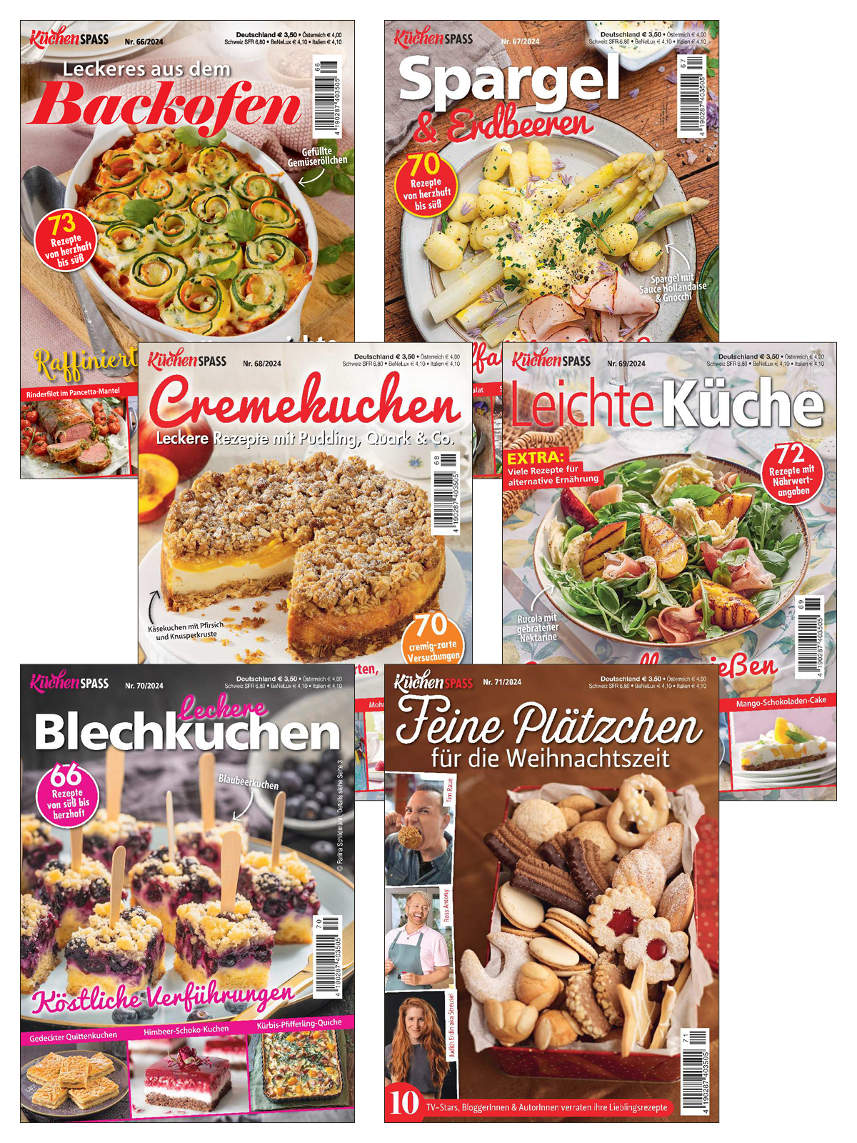 Sparpaket Produktbild: KÜCHENSPASS E-Paper Archiv 2024 - alle Ausgaben als E-Paper Sparpaket