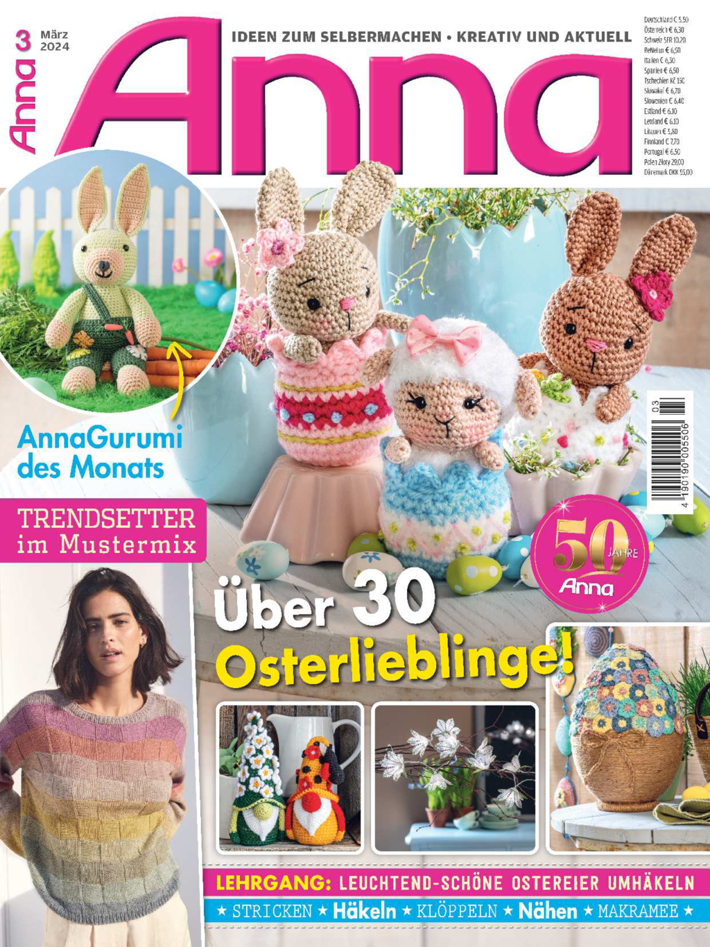 Magazin Produktbild: Anna Nr. 3/2024 - Über 30 Osterlieblinge!