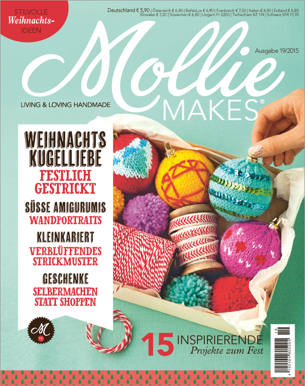 Bunte, selbstgemachte Kugeln mit komplexen Mustern und Handarbeit. DIY, kreativ, stricken.