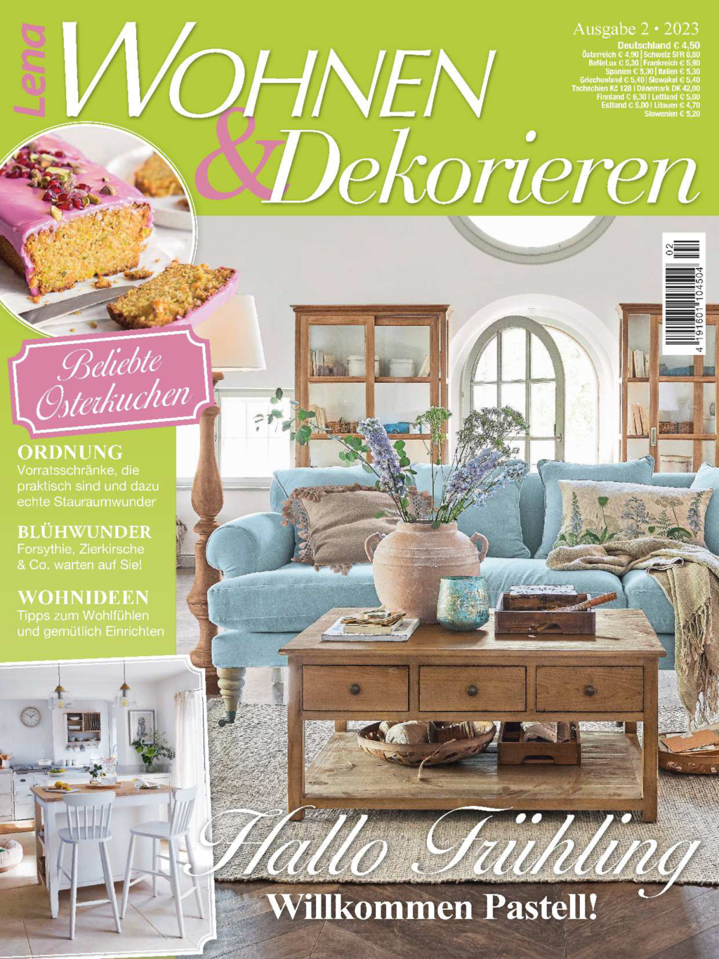Magazin Produktbild: Lena Wohnen & Dekorieren Nr. 2/2023 - Willkommen Frühling