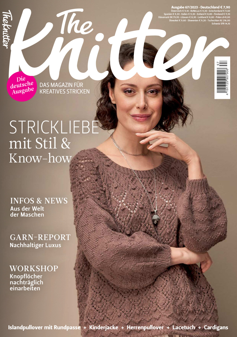 Magazin Produktbild: The Knitter 67/2023 - Strickliebe mit Stil & Know-how