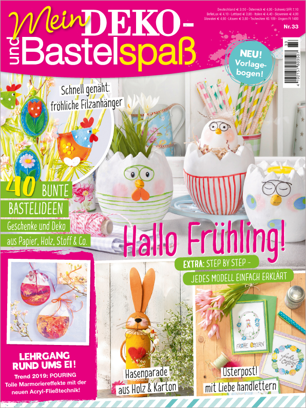 Magazin Produktbild: Mein Deko- und Bastelspaß Nr. 33/2019 - Hallo Frühling!