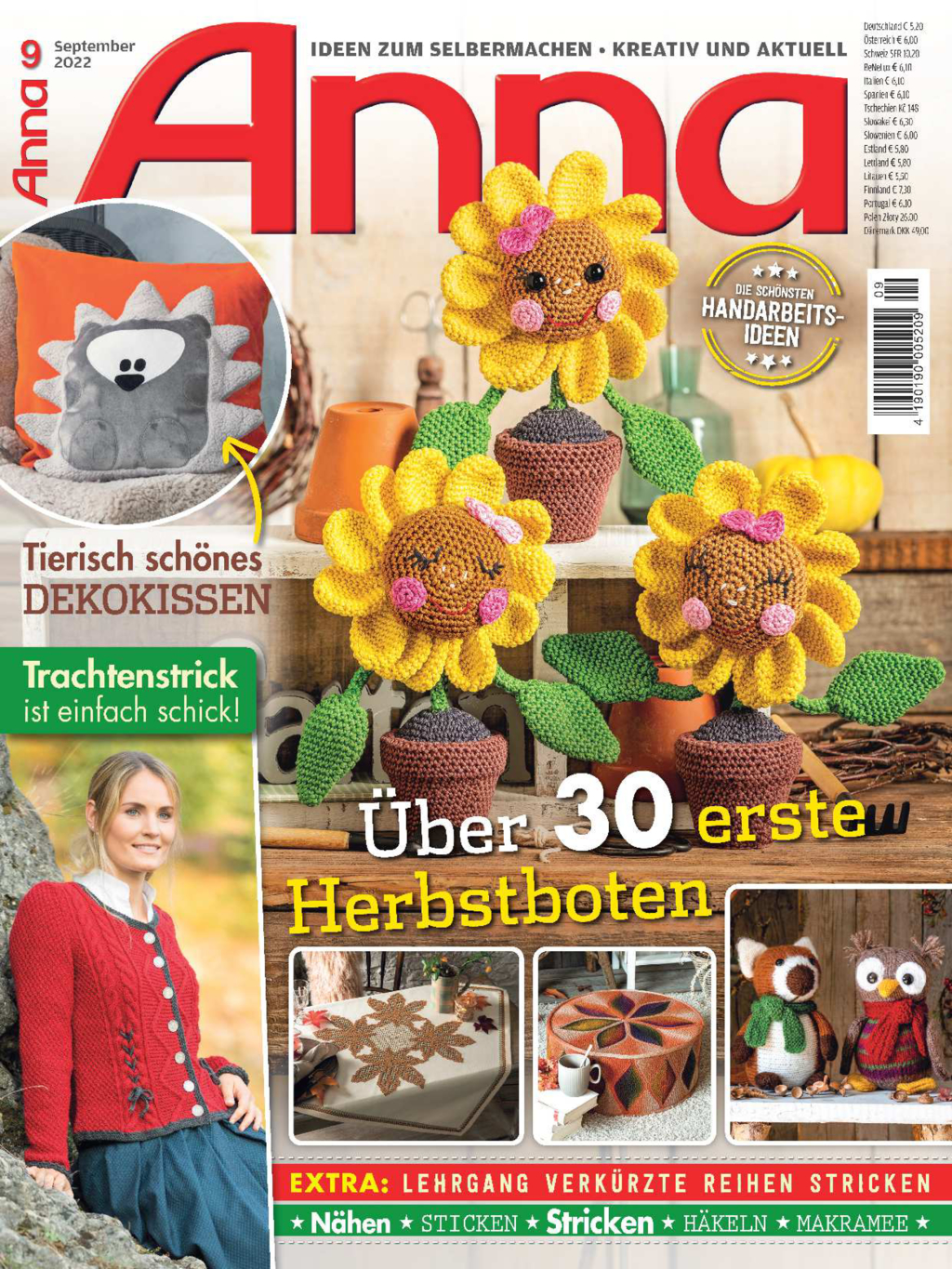 Magazin Produktbild: Anna Nr. 9/2022 - Über 30 erste Herbstboten