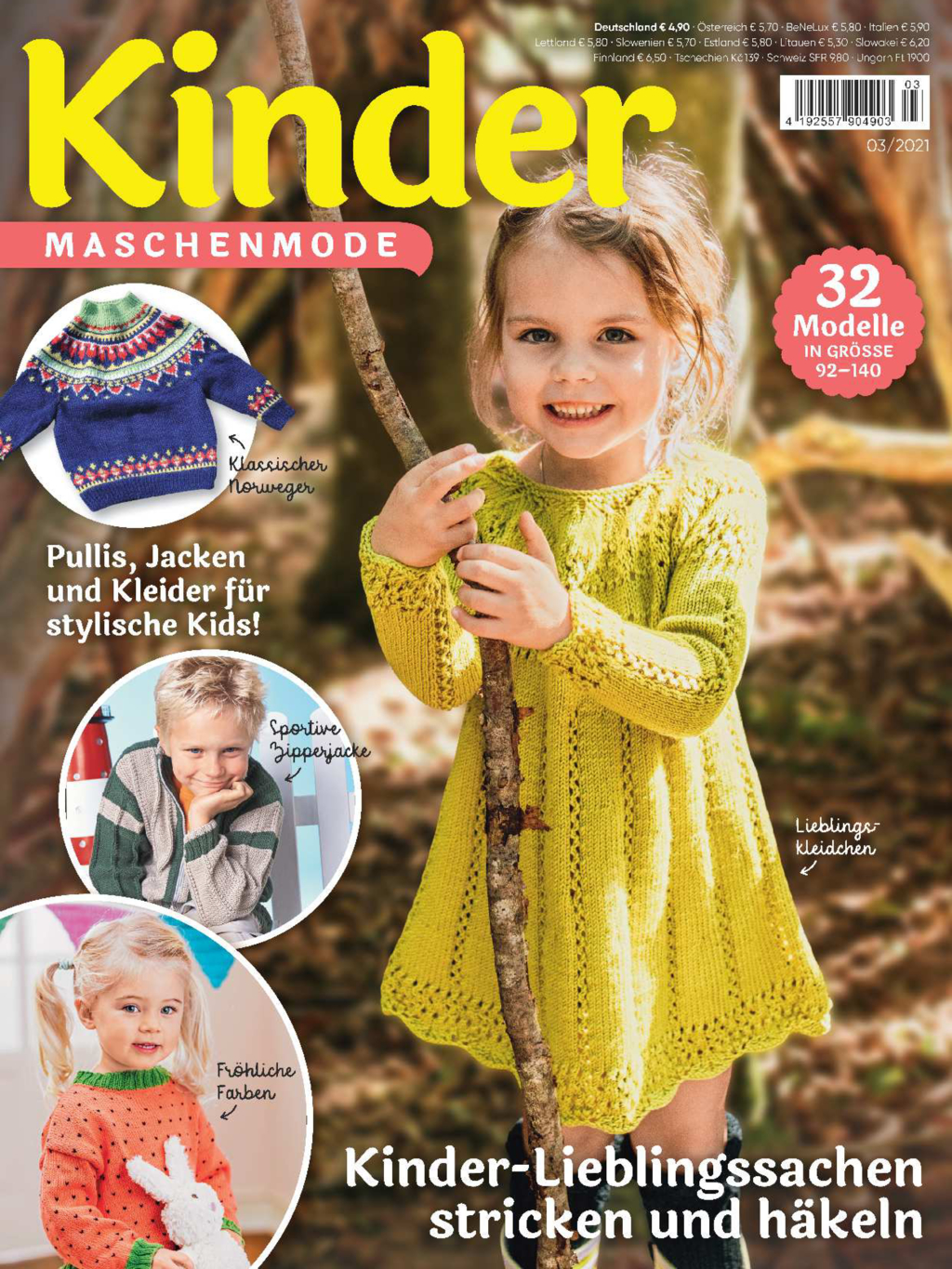 Kinder Maschenmode Nr. 03/2021 - Strick- und Häkelsachen, die Kids gerne anziehen!