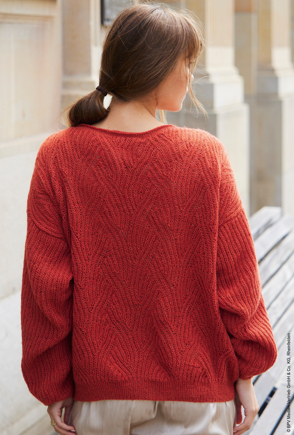 Pulli mit Patentmuster