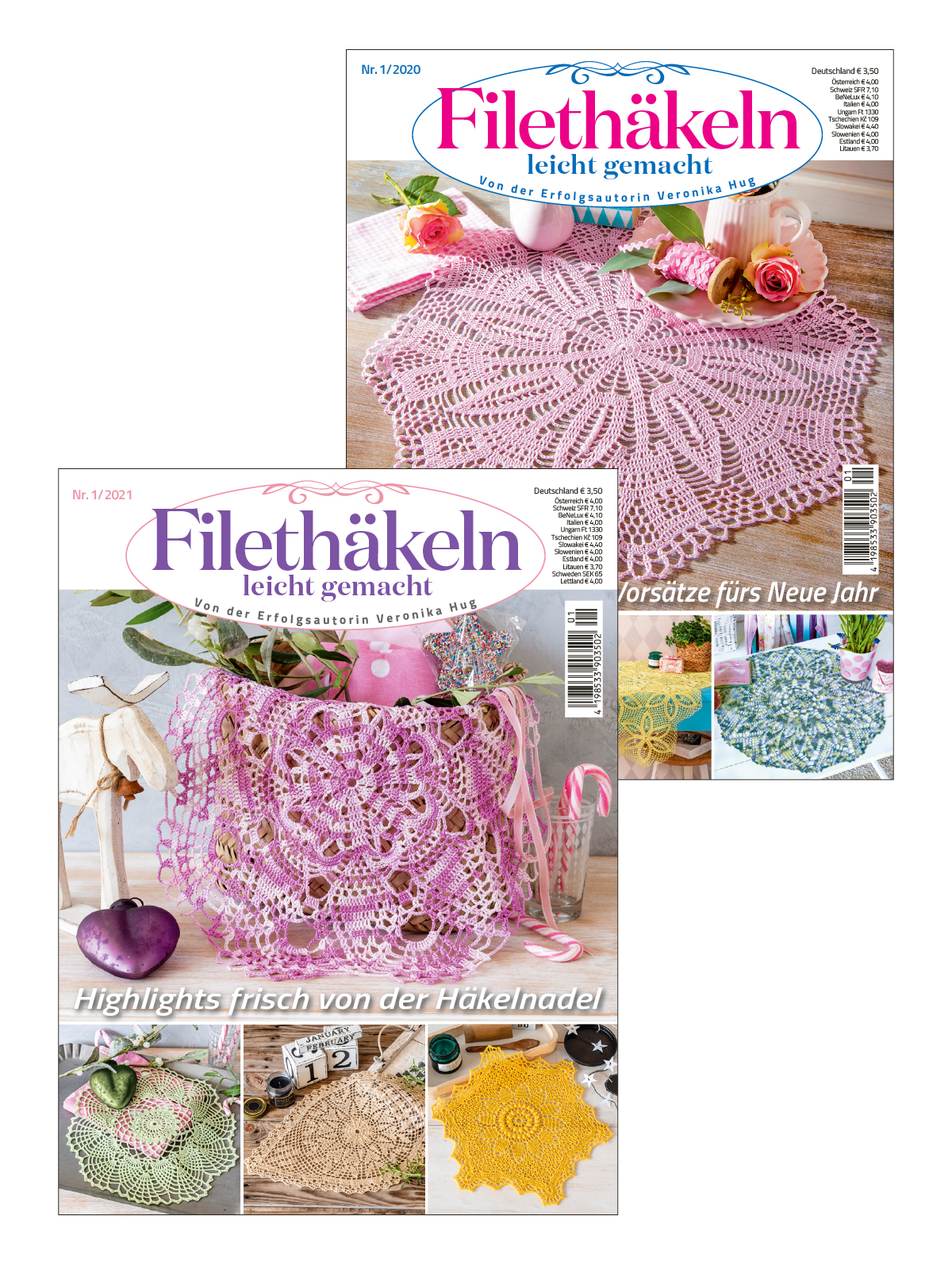 Häkel-Bundle HaBu5/21: Filethäkeln leicht gemacht 01/2020 + Filethäkeln leicht gemacht 01/2021 Häkel-Bundle HaBu5/21: Filethäkeln leicht gemacht 01/2020 + Filethäkeln leicht gemacht 01/2021