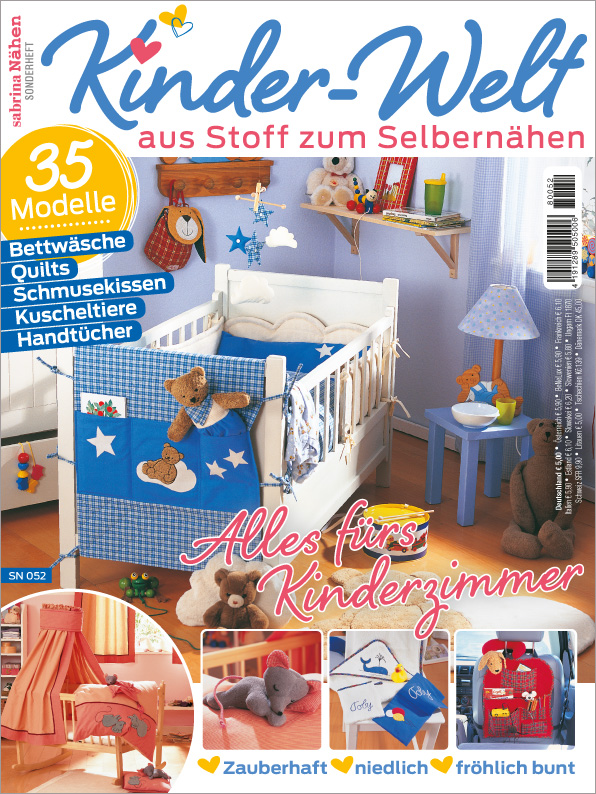Magazin Produktbild: Sabrina Nähen Sonderheft - Kinder-Welt aus Stoff zum Selbernähen