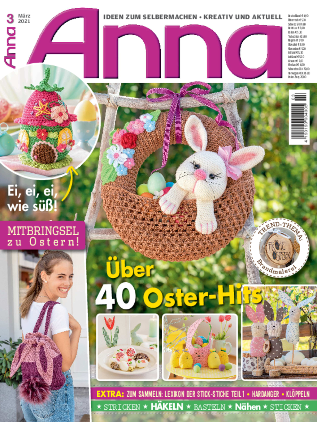 Magazin Produktbild: Anna Nr. 3/2021 - Über 40 Oster-Hits