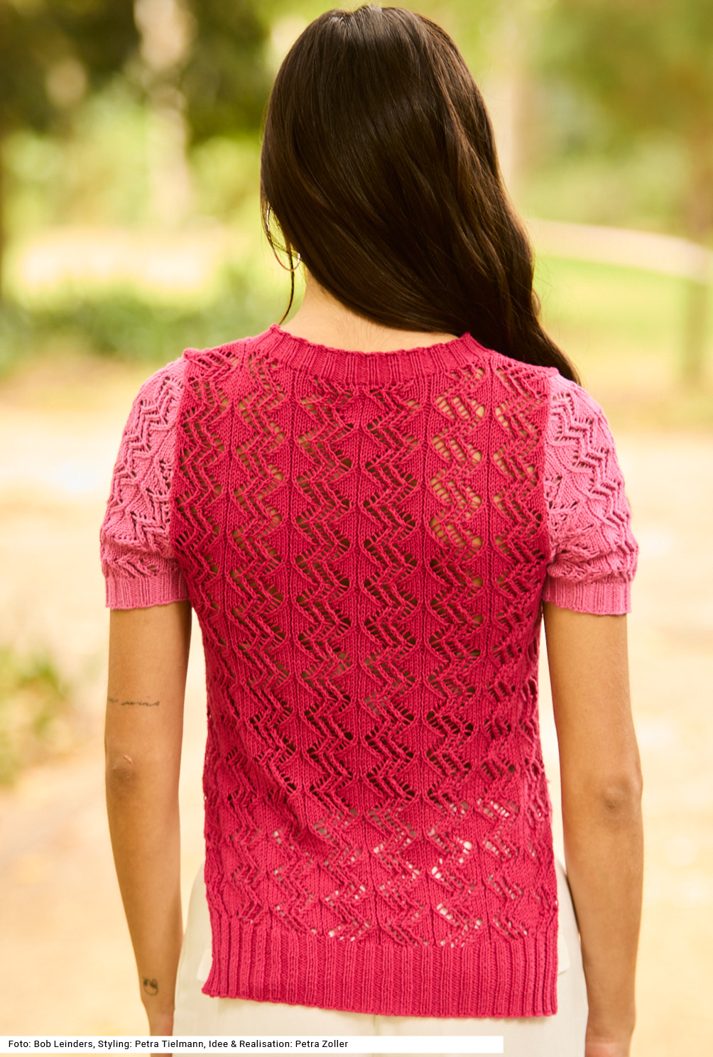 Modellansicht Bild 5: Pulli mit Ajourmuster