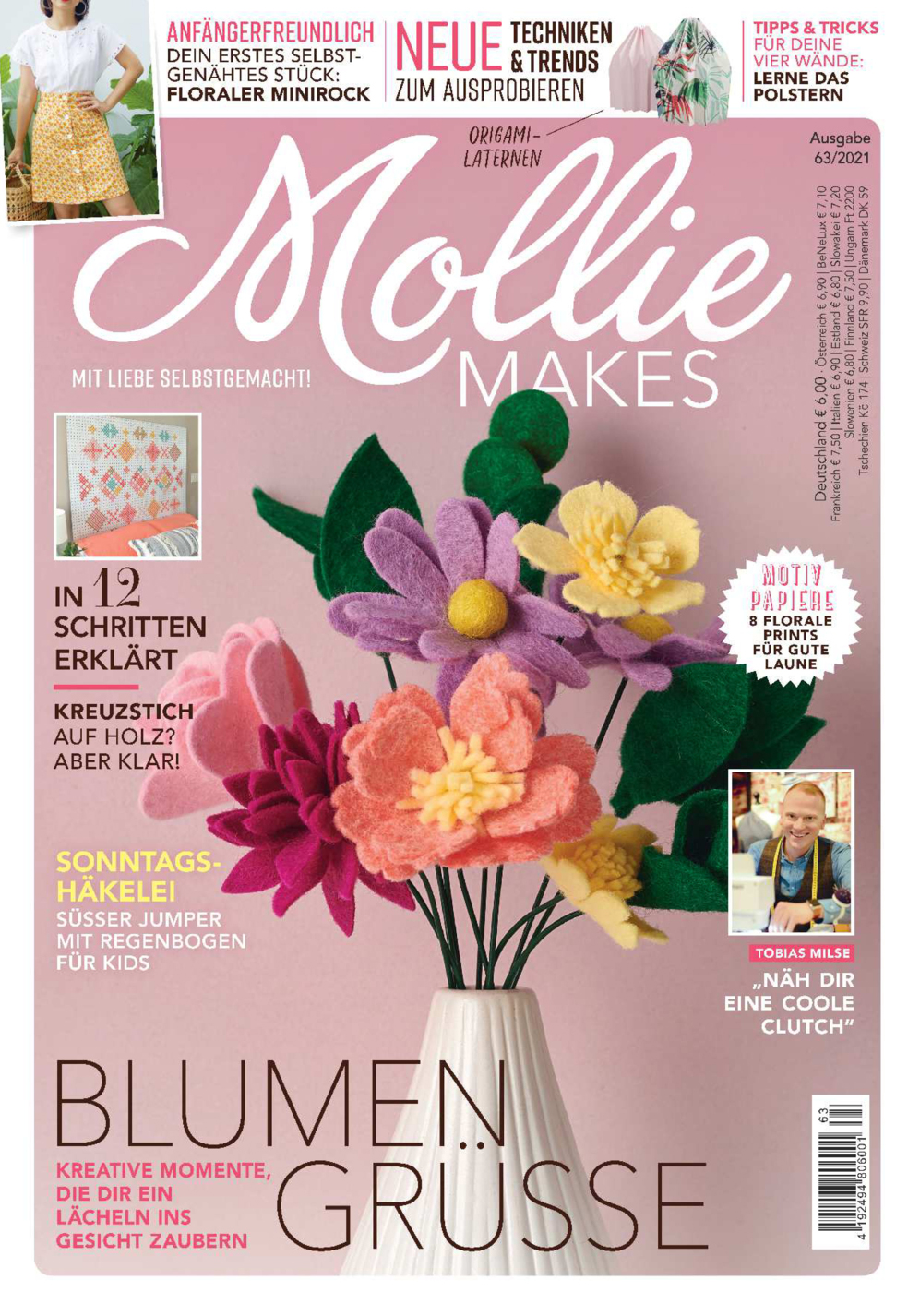 Magazin Produktbild: E-Paper Bundle Mollie Makes: 58+59+60+61+62+63+64+65+66+67