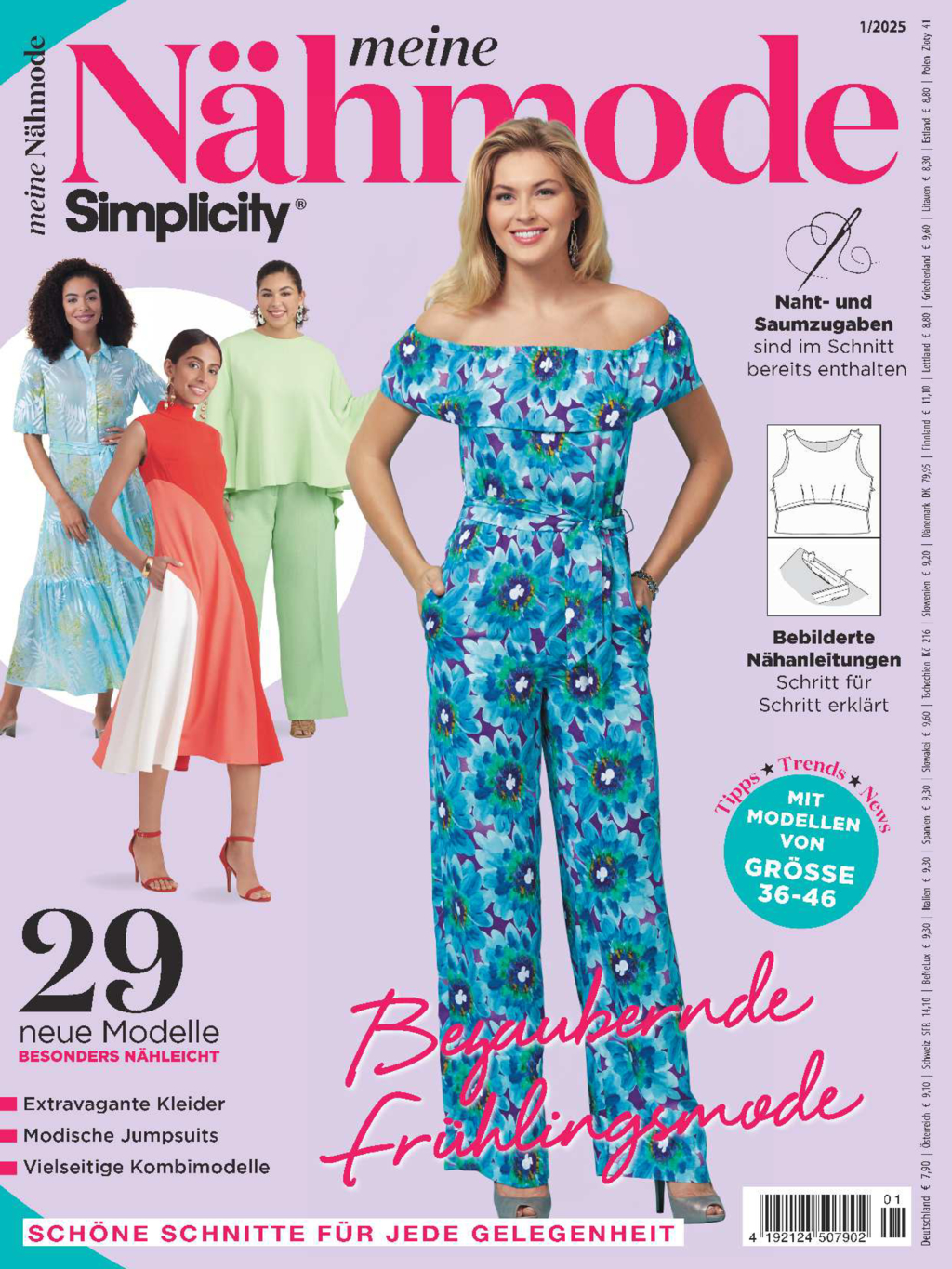 Meine Nähmode 01/2025 - Bezaubernde Frühlingsmode Magazin Produktbild: Meine Nähmode 01/2025 - Bezaubernde Frühlingsmode