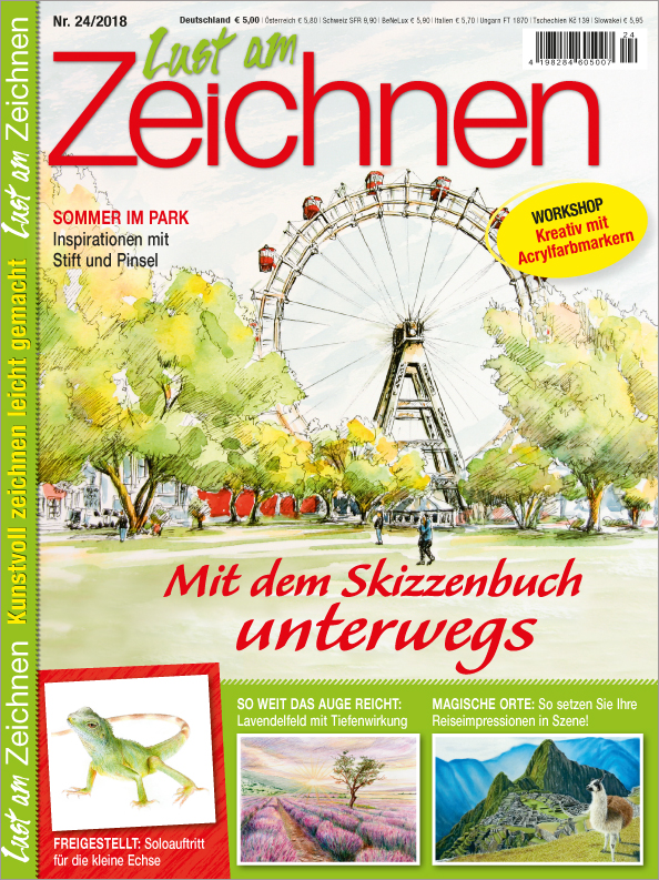 Magazin Produktbild: Lust am Zeichnen - Mit dem Skizzenbuch unterwegs