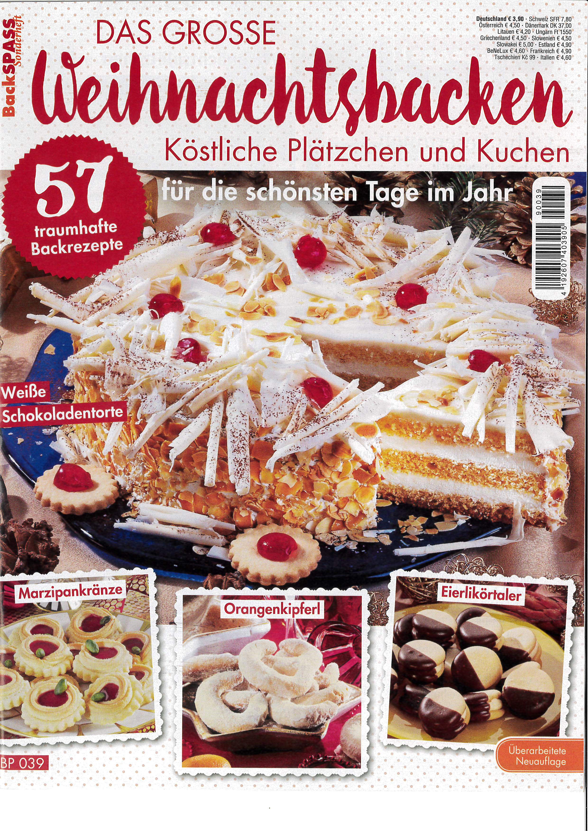 Magazin Produktbild: Backspaß Sonderheft BP 039 - Das grosse Weihnachtsbacken