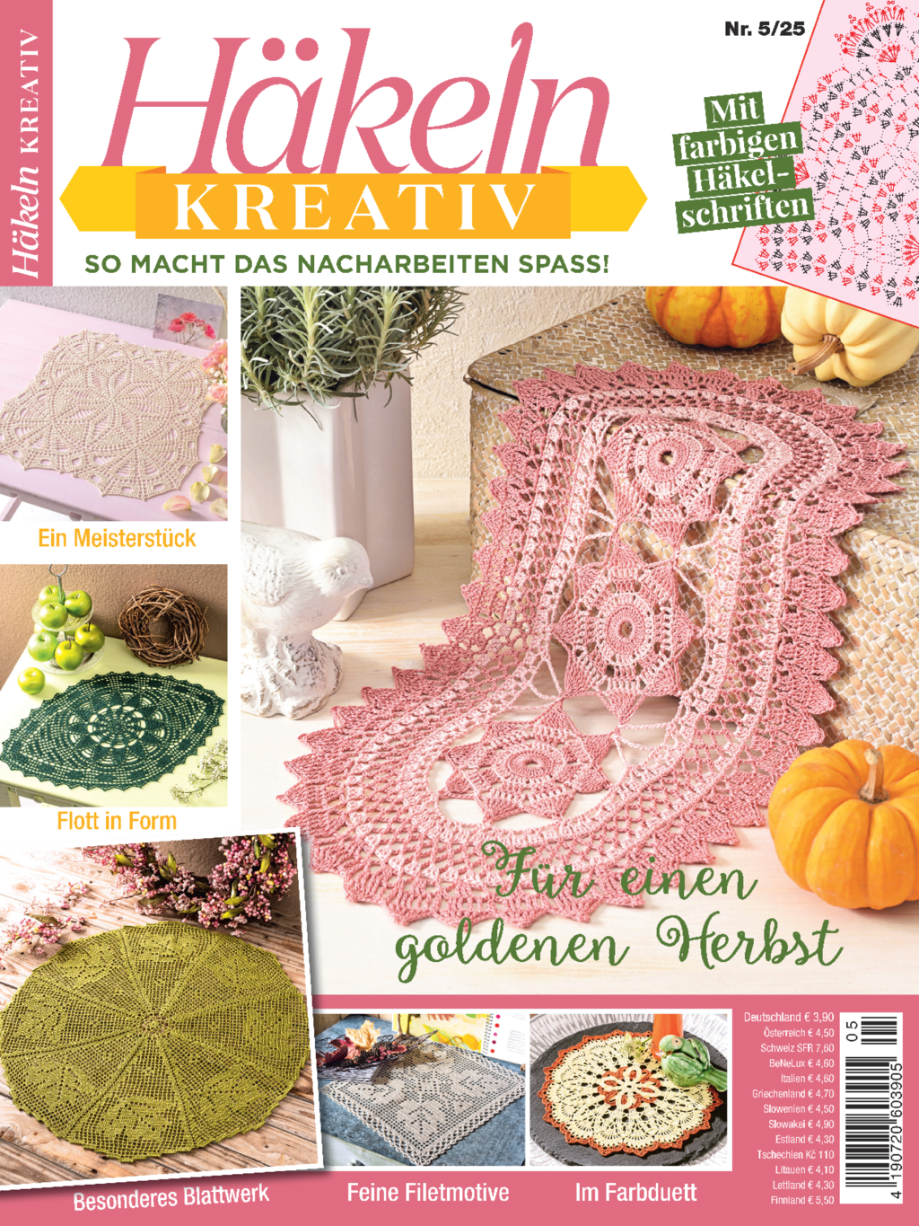 Magazin Produktbild: Häkeln kreativ 05/2025 - Für einen goldenen Herbst