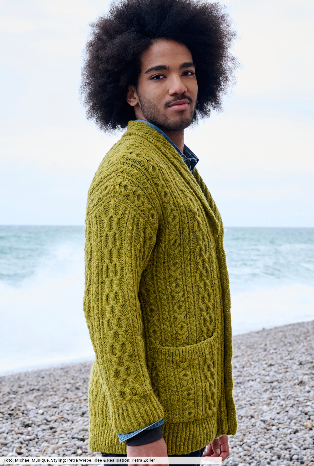 Modellansicht Bild 4: Herrenjacke mit Schalkragen