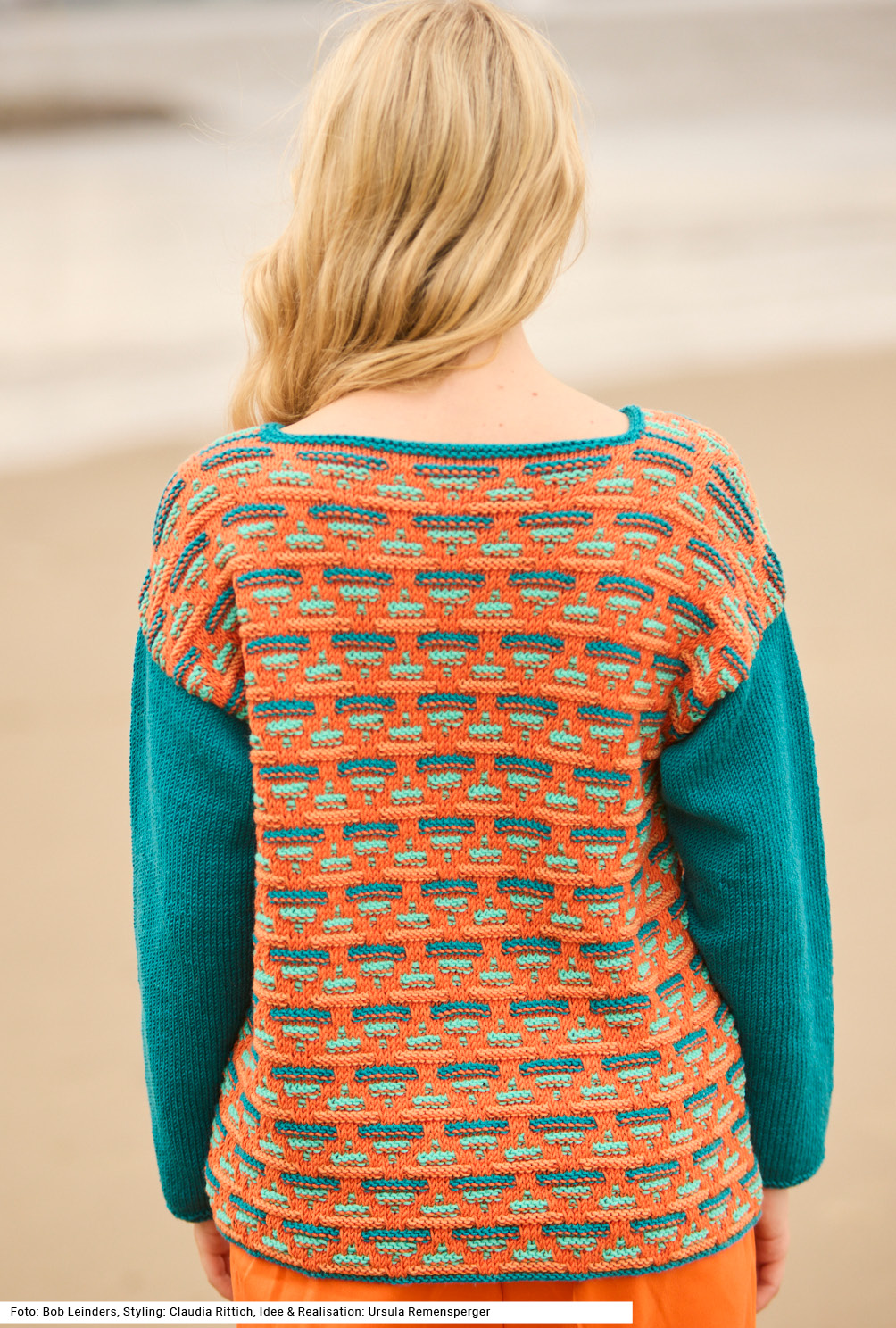 Modellansicht Bild 5: Pulli mit Hebemaschenmuster
