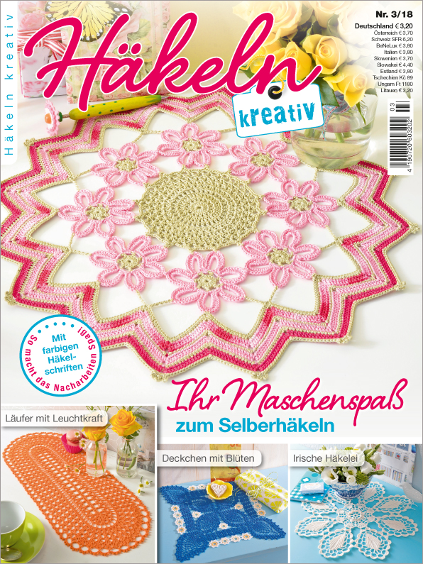 Magazin Produktbild: Häkeln kreativ 3/18-  Ihr Maschenspaß zum Selberhäkeln