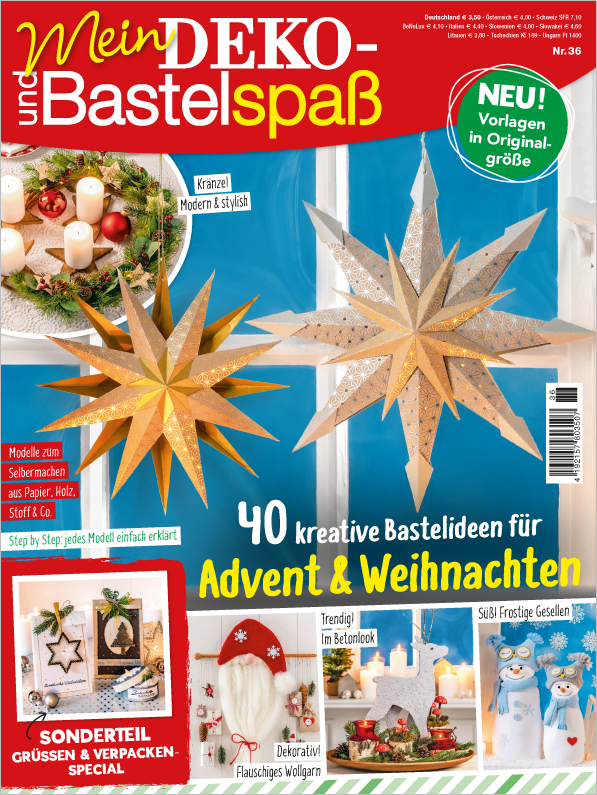 Mein Deko- und Bastelspaß Nr. 36/2019 - 40 kreative Bastelideen für Advent & Weihnachten