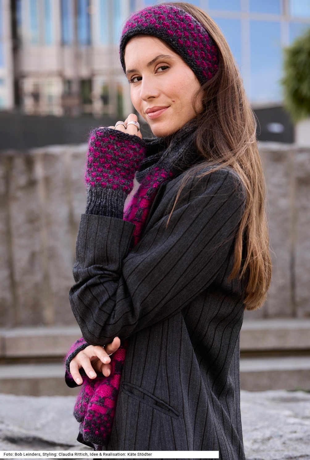 Modellansicht Bild 3: Schal, Stulpen und Stirnband