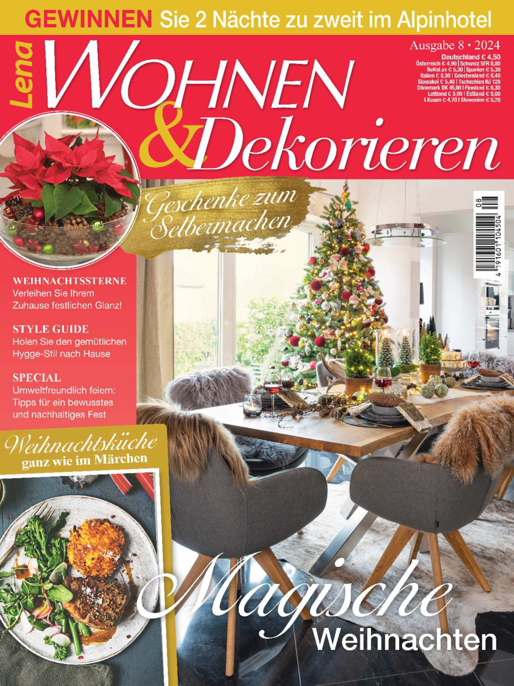 Magazin Produktbild: Lena Wohnen & Dekorieren Nr. 8/2024 - Magische Weihnachten