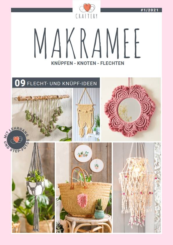 Makramee-Kunstwerke in sanften Tönen, handgeknüpft mit kreativen Mustern; stilvoll, dekorativ, DIY.