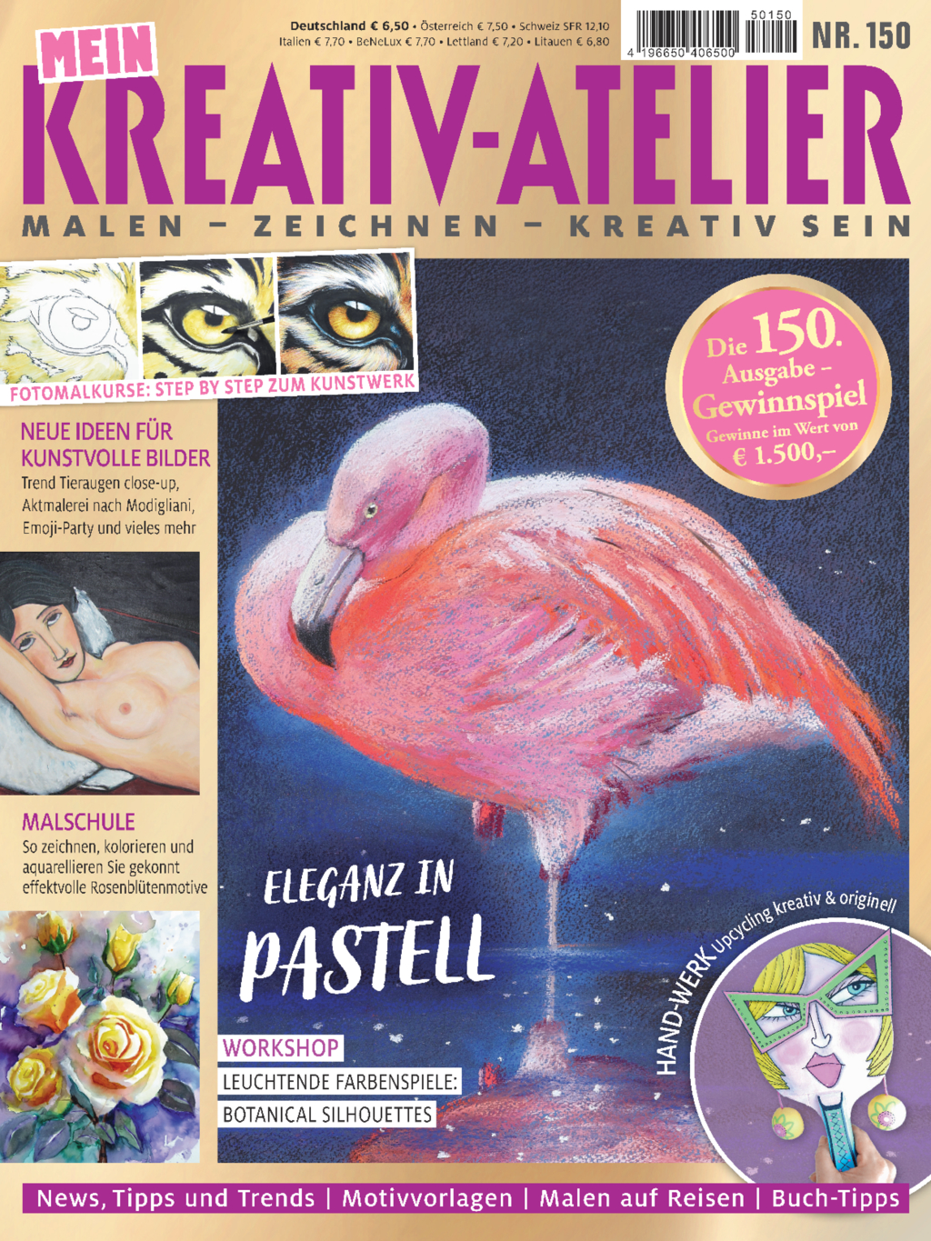 Mein Kreativ-Atelier Nr. 150 - Eleganz in Pastell Magazin Produktbild: Mein Kreativ-Atelier Nr. 150 - Eleganz in Pastell
