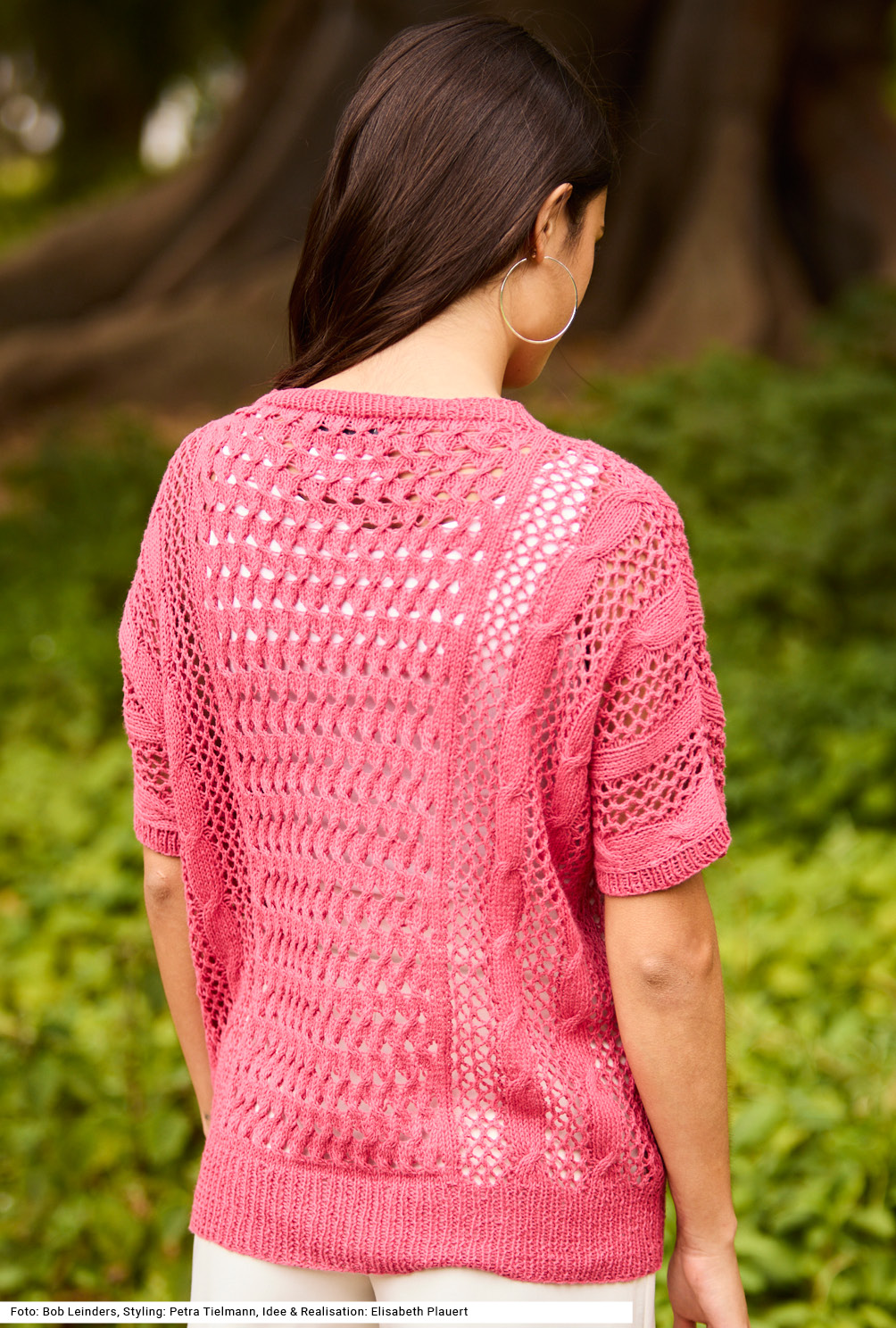 Modellansicht Bild 5: Pulli mit Zopf- und Lochmustern