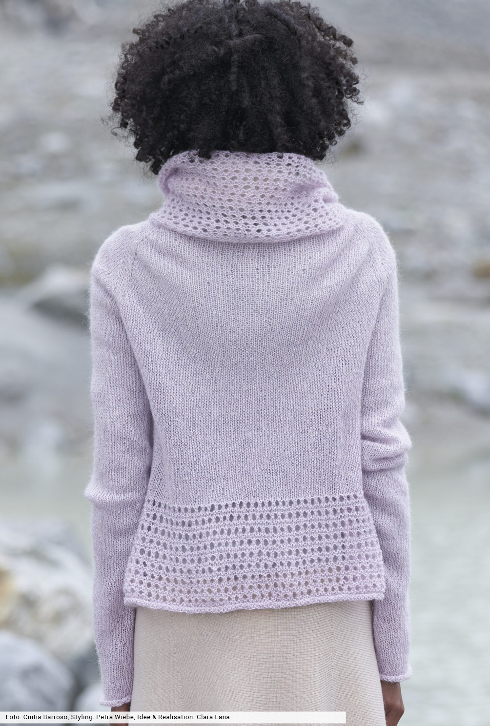 Modellansicht Bild 5: Pulli mit Lochmuster-Rolli