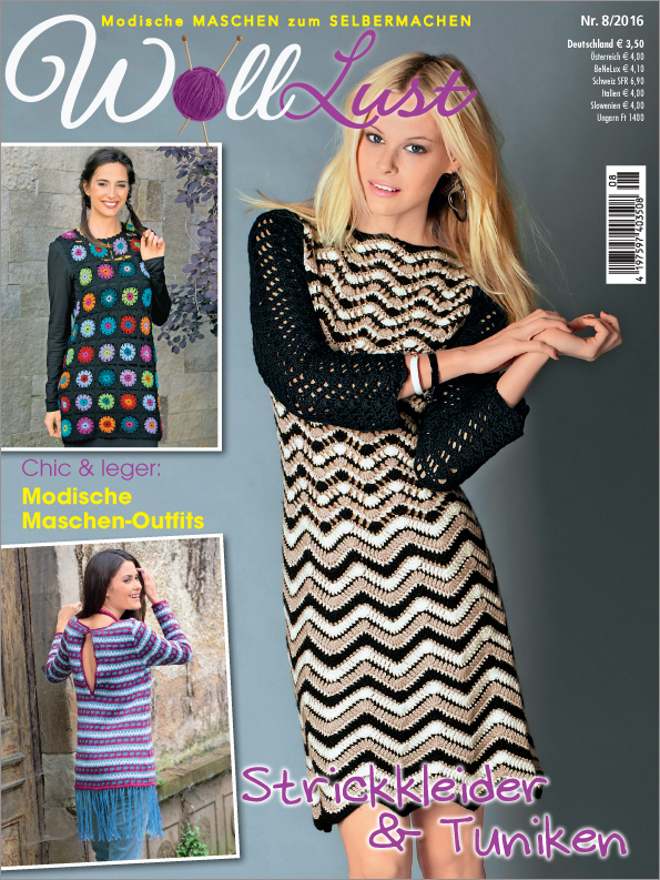 Magazin Produktbild: Woll-Lust Nr. 8/2016 - Strickkleider & Tuniken