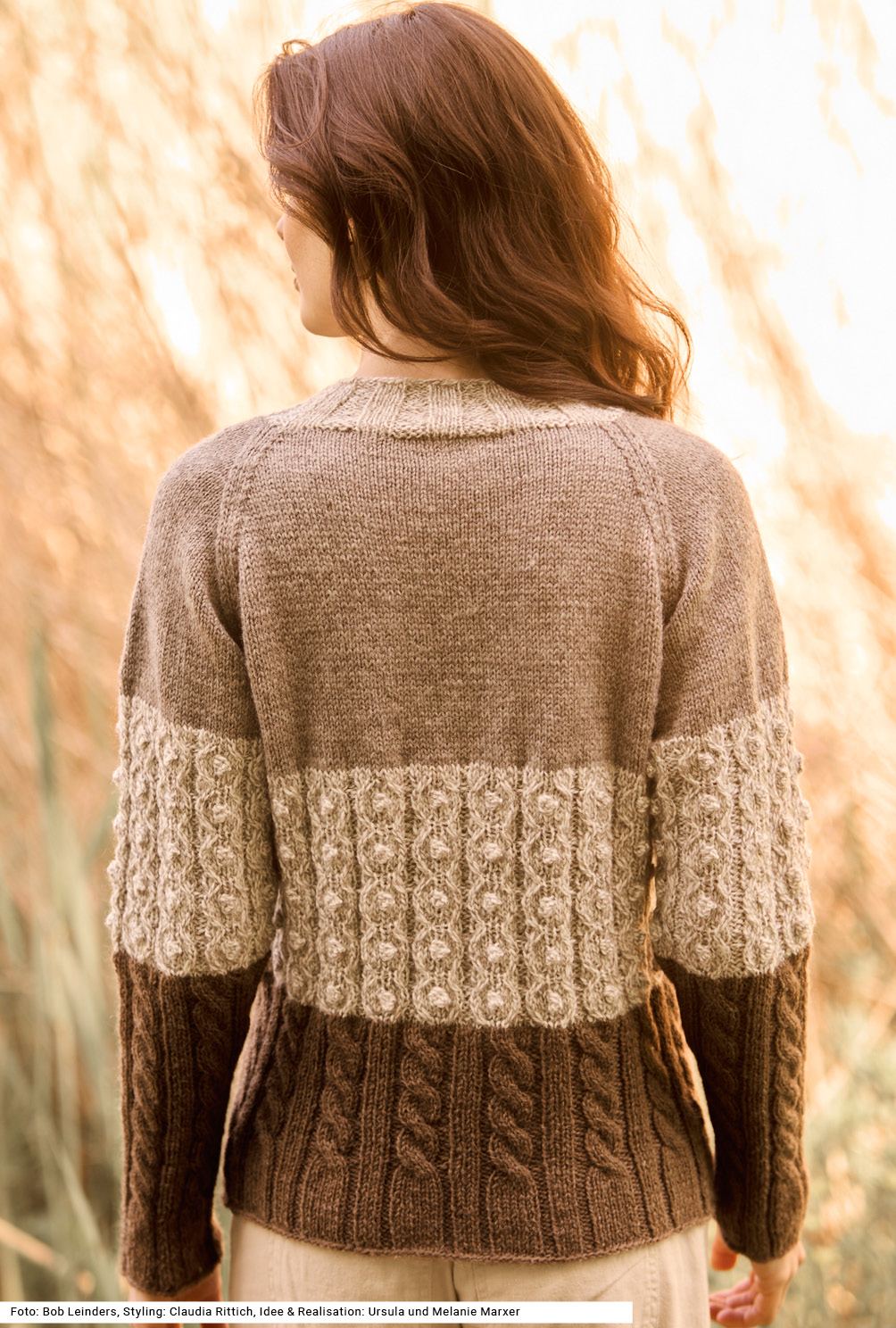 Modellansicht Bild 5: Pulli in Muster-Blockstreifen